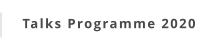 Talks Programme 2020